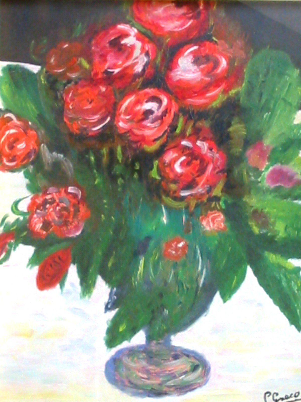Il primo vaso di fiori